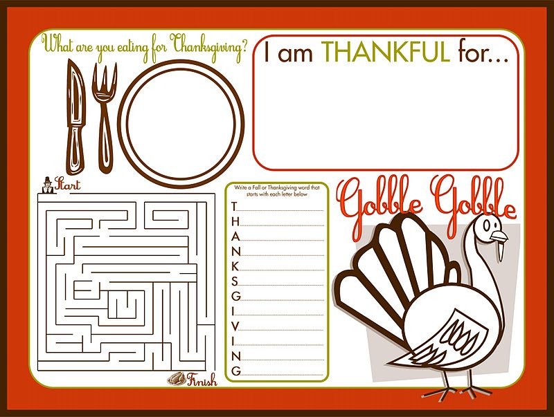 Simple Holidays: Thanksgiving Printables
