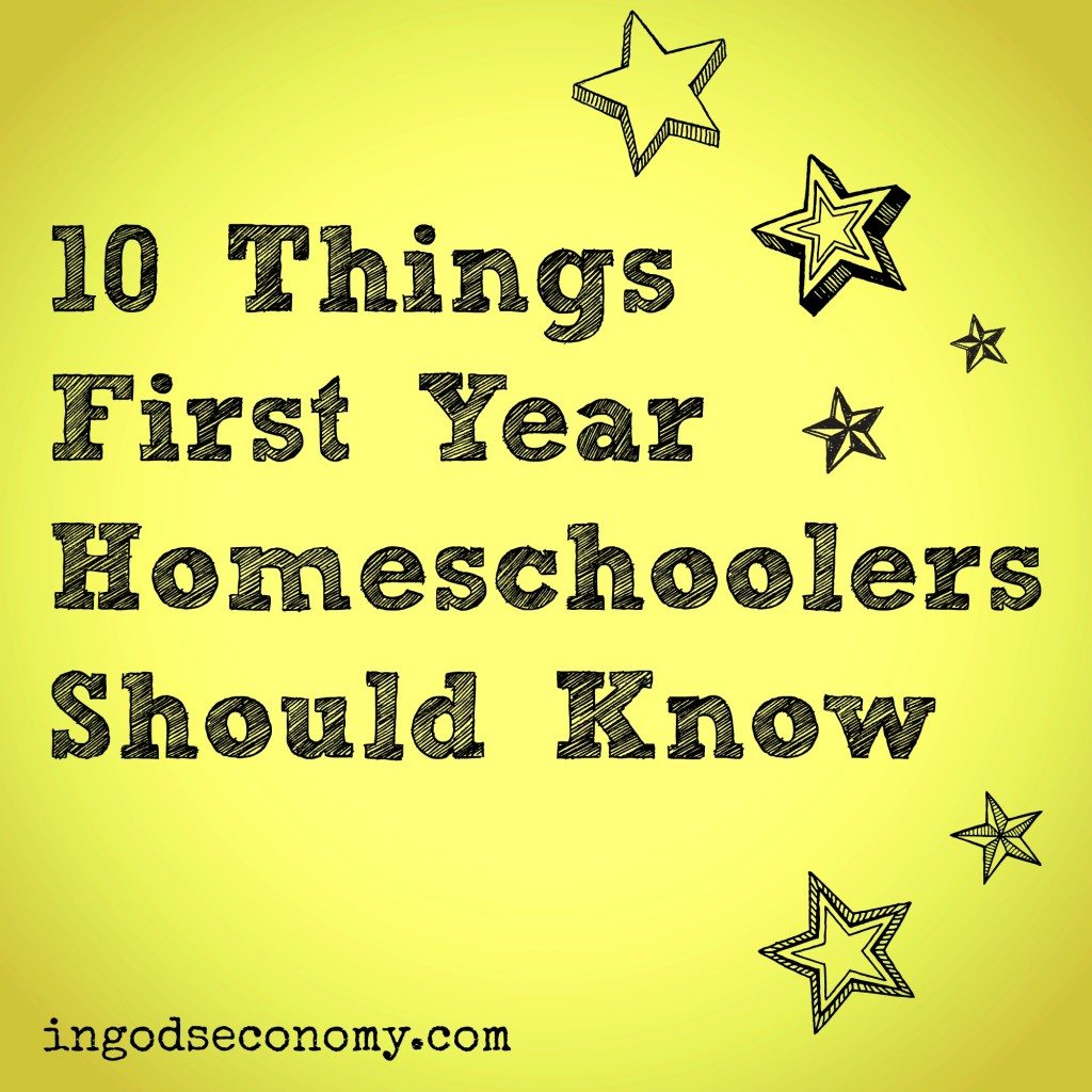 Ten things first year homeschoolers should know