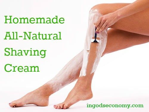 All Natural Moisturizing Shaving Cream–for Pennies!
